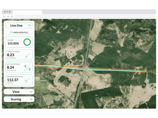 preview of the Straight Line Project web app